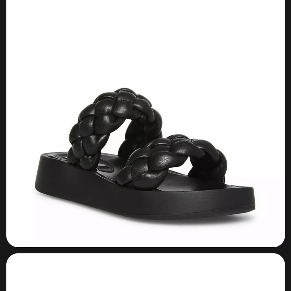 STEVE MADDEN HILLARY Sandals Black New